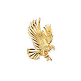 Eagle Mens Pendant in 14K Gold