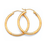 Hoop Earrings in 14K Gold