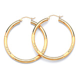 Hoop Earrings in 14K Gold