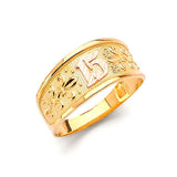 Ladies Ring in 14K Two-Tone Gold