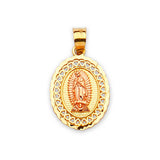 Guadalupe Pendant in 14K Two-Tone Gold