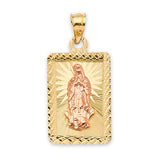 Guadalupe Ladies Pendant in 14K Two-Tone Gold