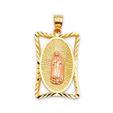 Guadalupe Pendant in 14K Two-Tone Gold