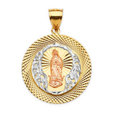 Guadalupe Pendant in 14K Tri-Color Gold