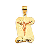 Jesucristo Pendant in 14K Two-Tone Gold