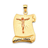 Jesucristo Pendant in 14K Two-Tone Gold