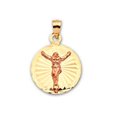 Jesucristo Pendant in 14K Two-Tone Gold