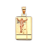 Jesucristo Pendant in 14K Two-Tone Gold