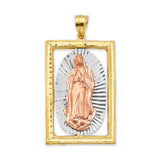 Guadalupe Pendant in 14K Tri-Color Gold