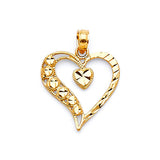 Heart Ladies Pendant in 14K Gold