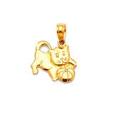 Cat Ladies Pendant in 14K Gold