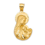 Virgin Mary Ladies Pendant in 14K Gold