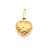 Heart Ladies Pendant in 14K Gold