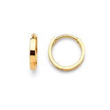 Huggie Earrings in 14K Gold