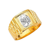 Scorpion Mens Ring in 14K Two-Tone Gold