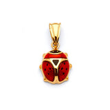 Lady Bug Ladies Pendant in 14K Gold