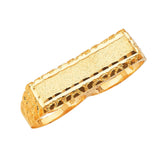 Knuckle Mens Ring in 14K Gold