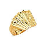Cards Mens Ring in 14K Gold