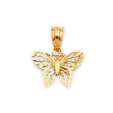 Butterfly Ladies Pendant in 14K Gold
