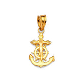 Anchor Ladies Pendant in 14K Gold