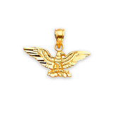 Eagle Mens Pendant in 14K Gold