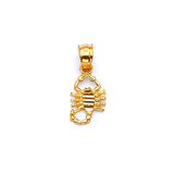Scorpion Ladies Pendant in 14K Gold