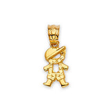 Boys Pendant in 14K Gold