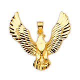 Eagle Mens Pendant in 14K Gold