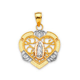 Guadalupe Pendant in 14K Tri-Color Gold