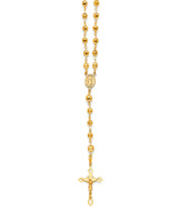 26'' Crucifix Five-Decade Rosary Necklace in 14K Gold