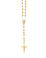26'' Crucifix Five-Decade Rosary Necklace in 14K Gold