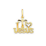 Cross Ladies Pendant in 14K Gold