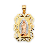 Guadalupe Pendant in 14K Tri-Color Gold
