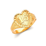 Ladies Ring in 14K Tri-Color Gold