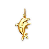 Dolphin Ladies Pendant in 14K Gold