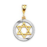 Symbols Pendant in 14K Two-Tone Gold