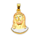 Jesucristo Pendant in 14K Tri-Color Gold