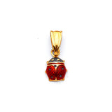 Lady Bug Ladies Pendant in 14K Gold