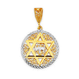 Symbols Pendant in 14K Two-Tone Gold