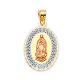 Guadalupe Pendant in 14K Tri-Color Gold