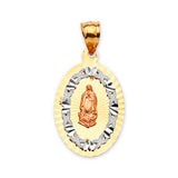Guadalupe Pendant in 14K Tri-Color Gold