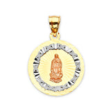 Guadalupe Pendant in 14K Tri-Color Gold