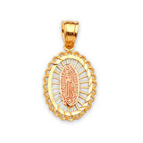 Guadalupe Pendant in 14K Two-Tone Gold