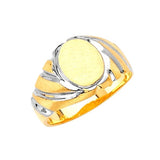 Mens Ring in 14K Two-Tone Gold