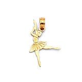 Figures Ladies Pendant in 14K Gold