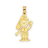 Boys Pendant in 14K Gold