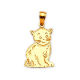 Cat Ladies Pendant in 14K Gold
