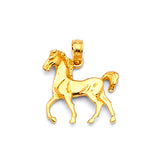 Horse Ladies Pendant in 14K Gold