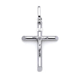 Crucifix Pendant in 14K White Gold