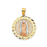 Guadalupe Pendant in 14K Tri-Color Gold
